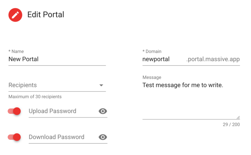 Portal Passwords