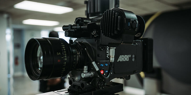 Primer plano de una cámara ARRI Alexa