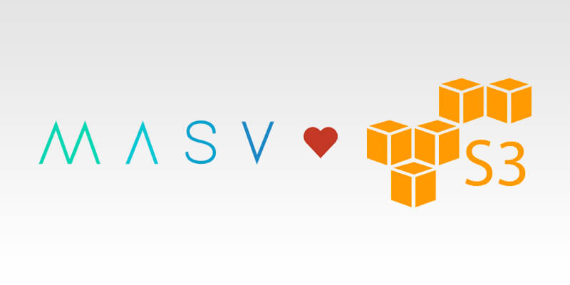 MASV는 Amazon S3를 사랑합니다.