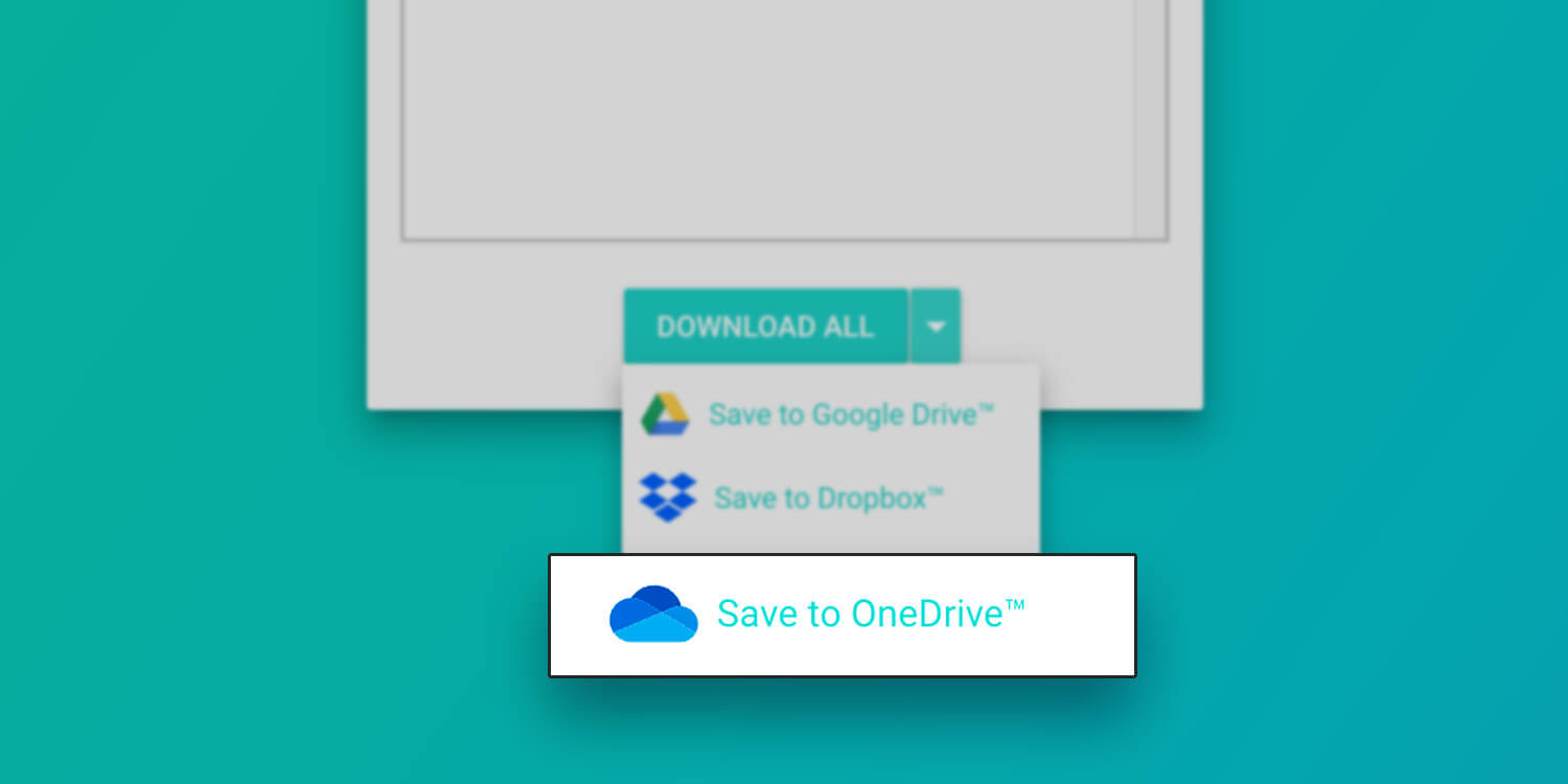 Save to Microsoft OneDrive