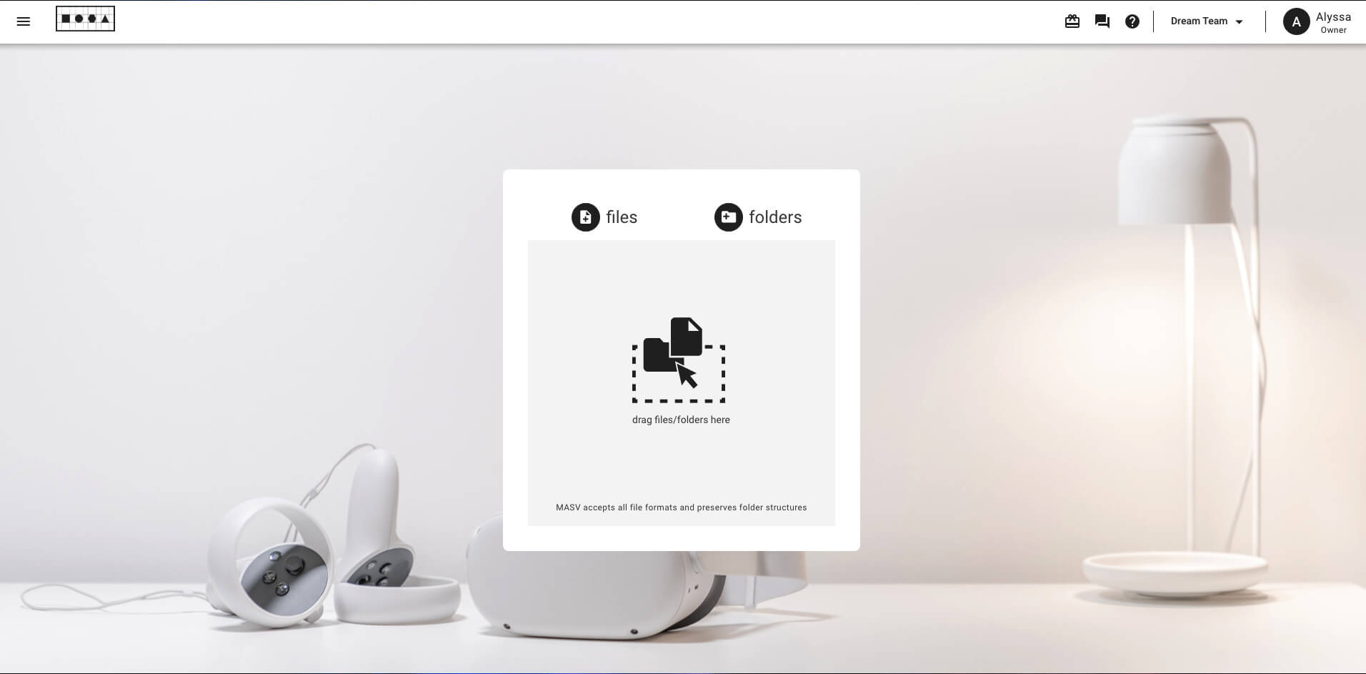Portal der Marke MASV Empfangen von Dateien mit einem MASV-Portal