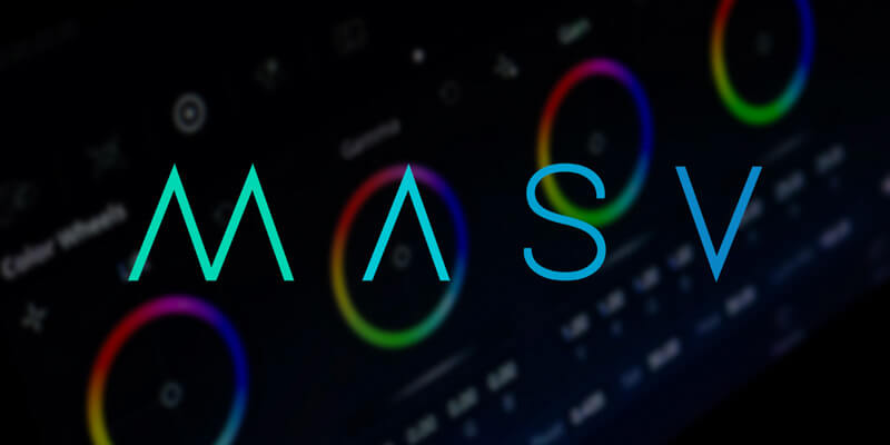 MASV logo with dark background