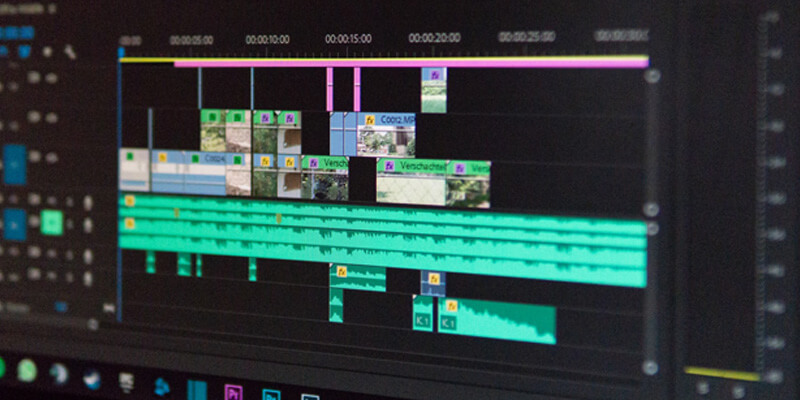 Een tijdlijn in Adobe Premiere Pro
