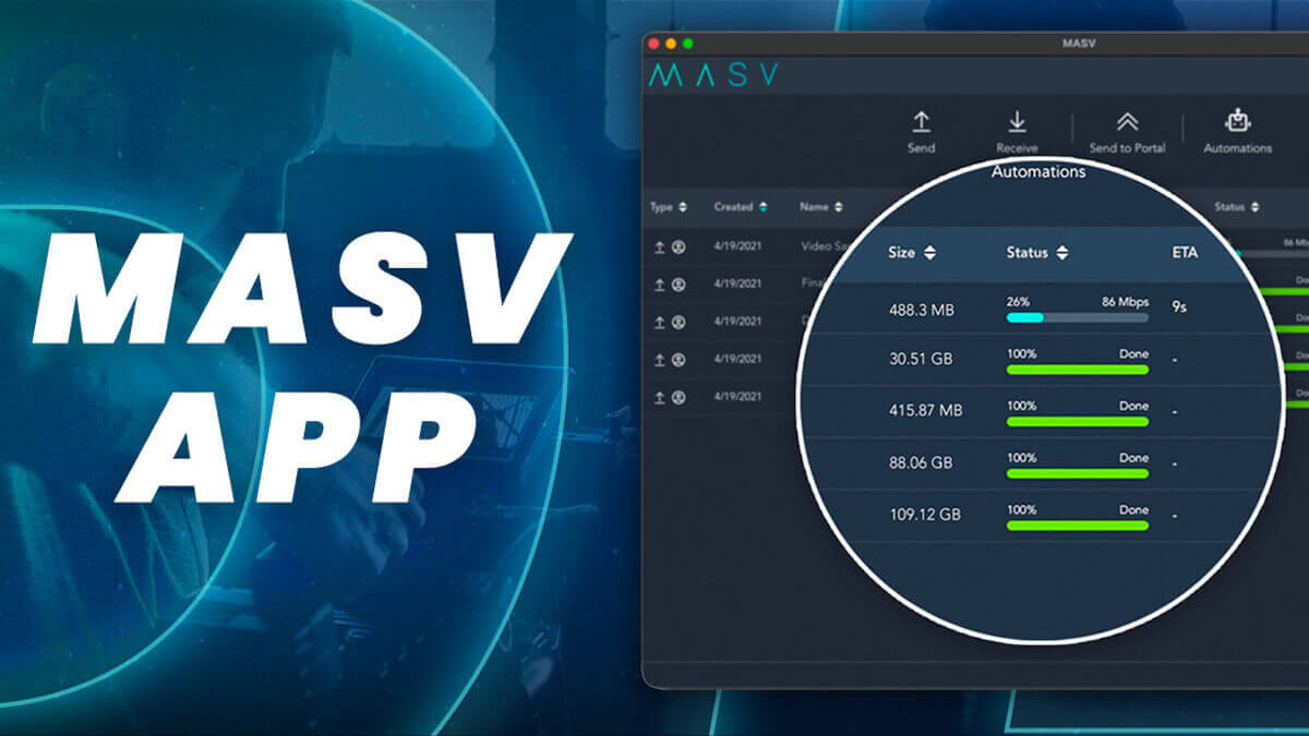 Bild der MASV-App
