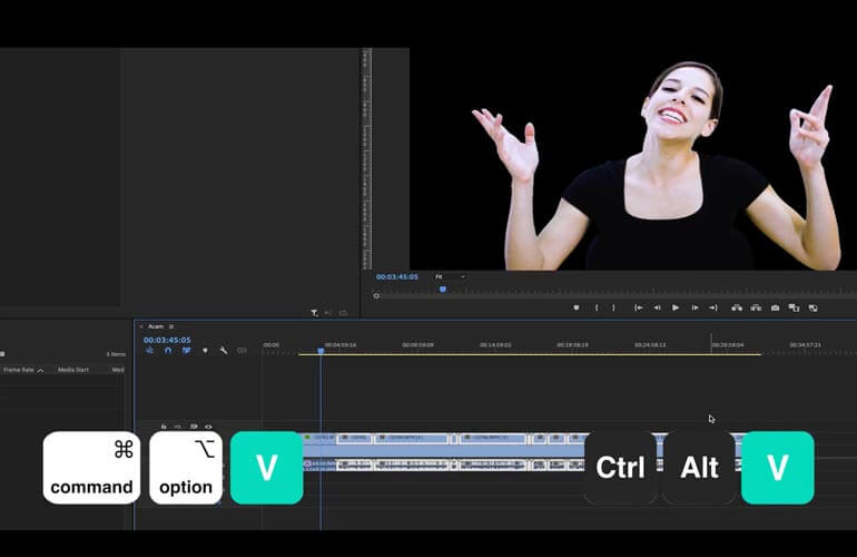 Entfernen von Attributen in Adobe Premiere Pro