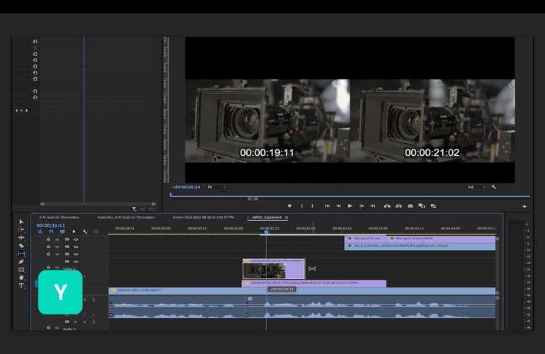 Sneltoets voor uitglijden in Adobe Premiere Pro