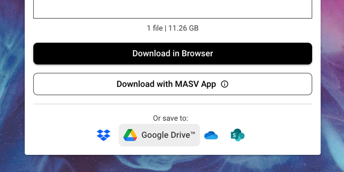 Install a game from Google Drive 