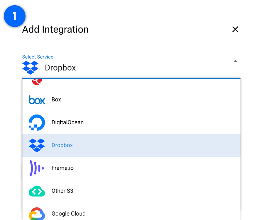 Integración en la nube de Dropbox masv