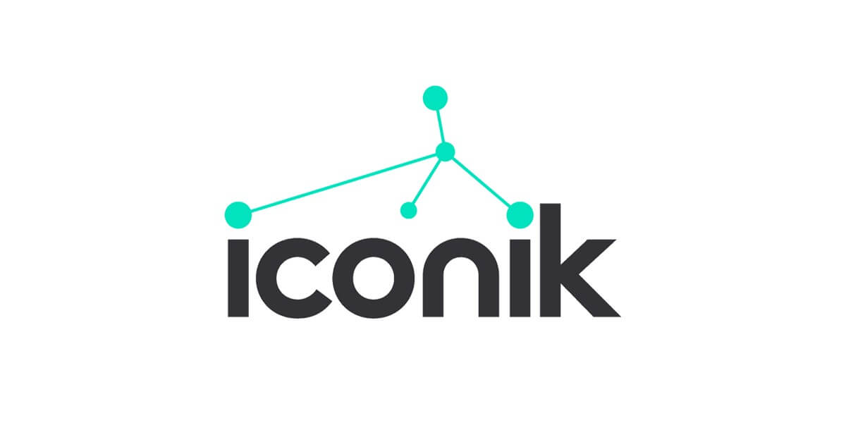 iconik logo white