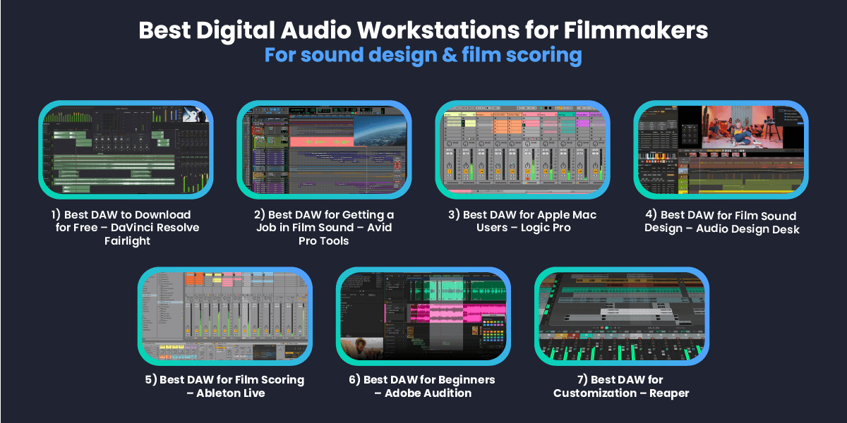 de beste digitale audio werkstations voor filmmakers