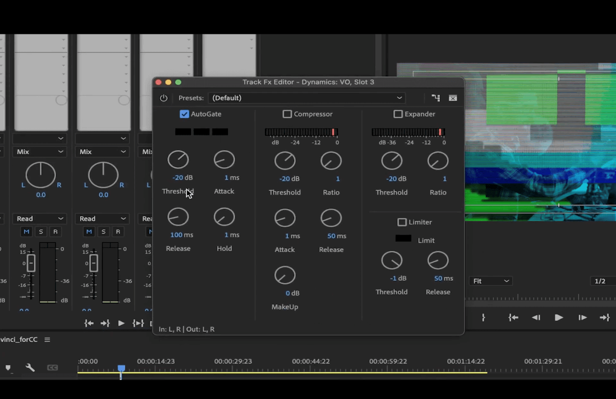 Dynamics Effekt Premiere Pro