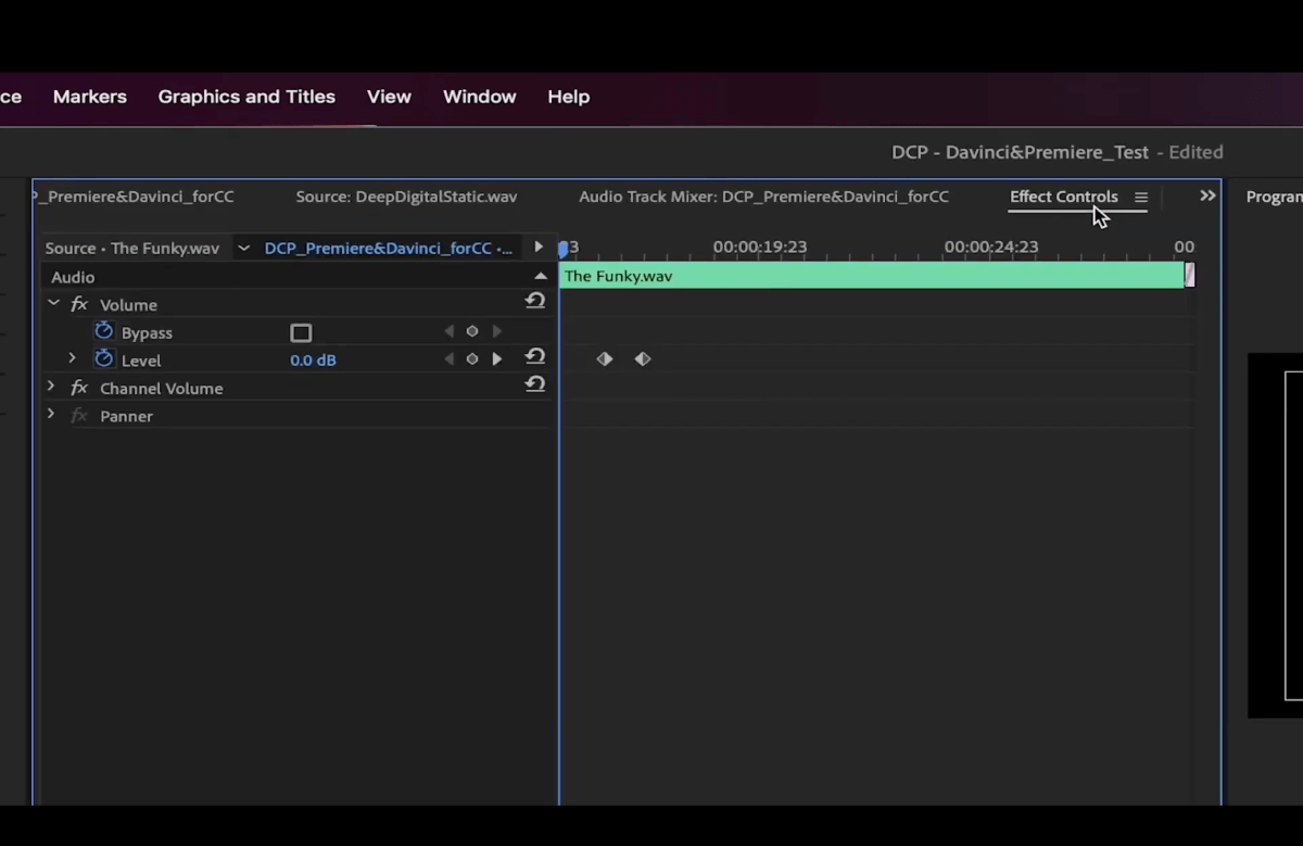 effect controls premiere pro