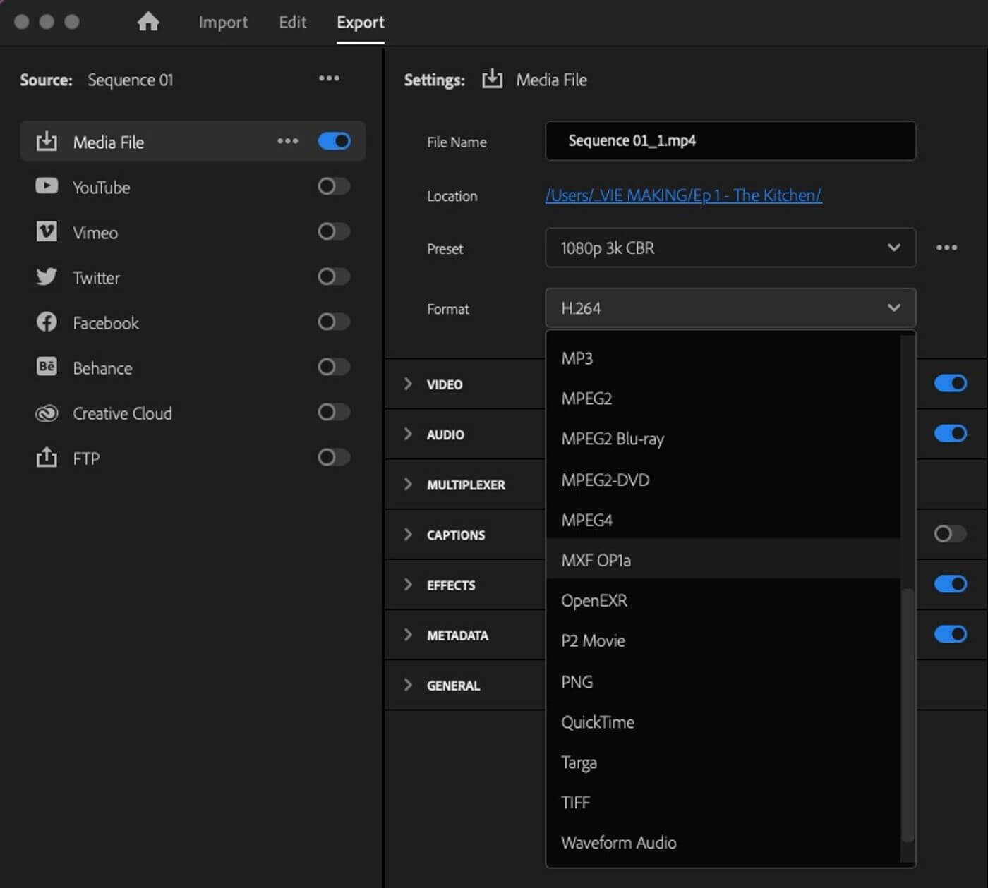 Exporting/Importing Mono, Stereo and 5.1 in Premiere Pro