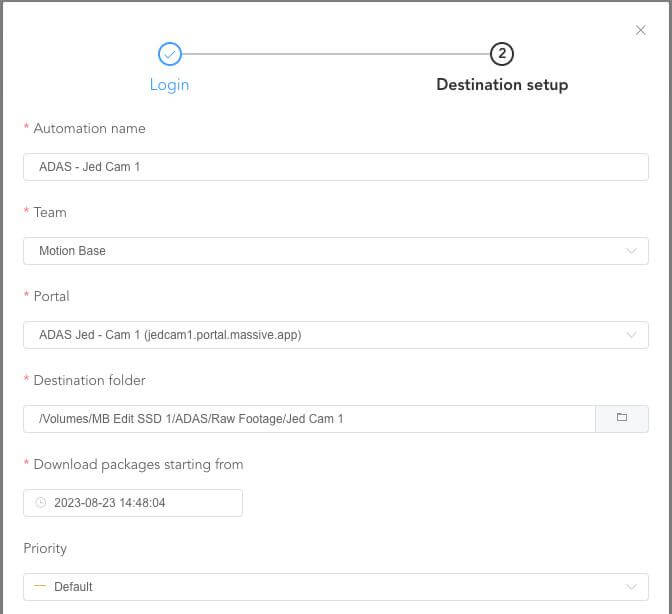 Connecter les portails à un dossier de veille MASV