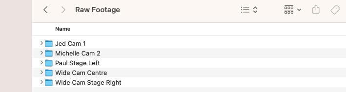 Creating the folder structure