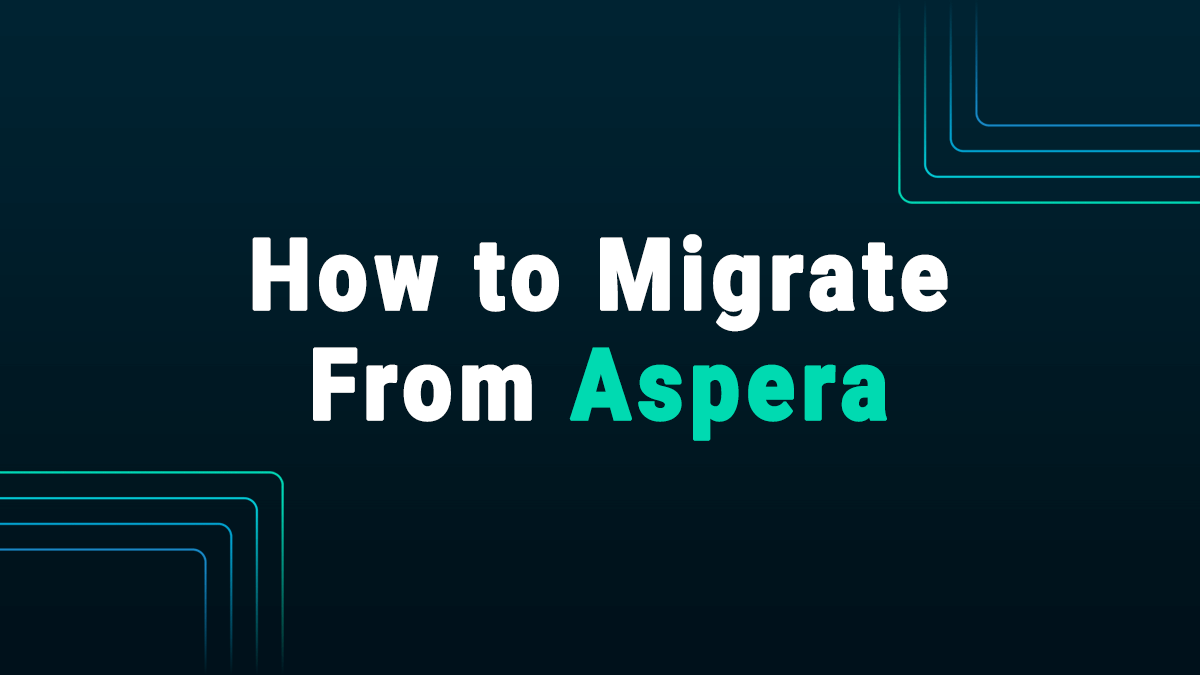 how to migrate from aspera
