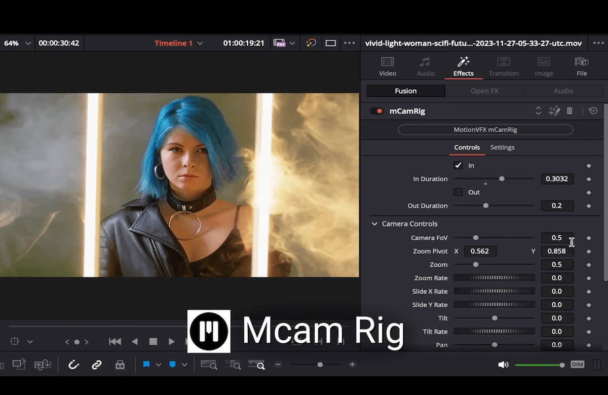 mcamrig davinci plugin