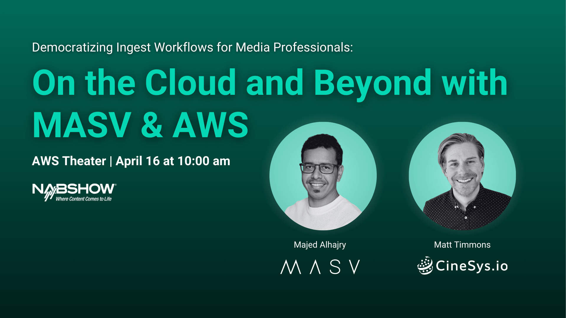 On the Cloud and Beyond with MASV & AWS