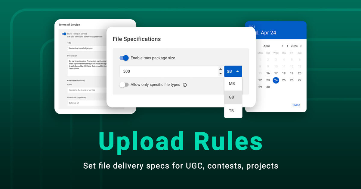discover upload rules with masv portals