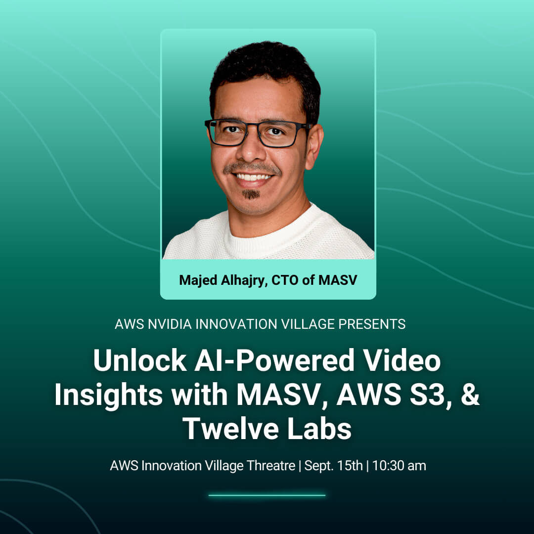 Unlock AI-Powered Video Insights presentation at IBC Show 2024 with Majed Alhajry