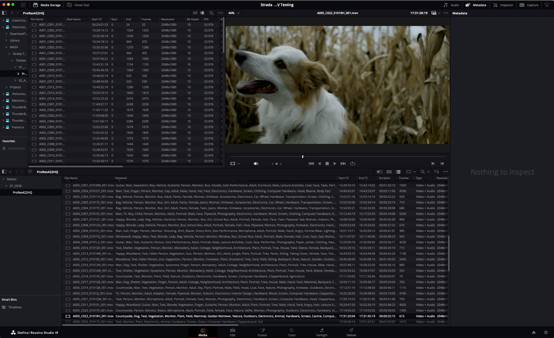 AI video search workflow