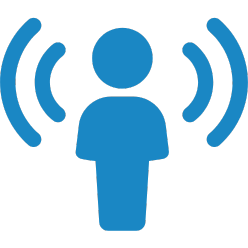 Concienciación sobre el flujo de trabajo en la transferencia gestionada de archivos: icono que representa la comunicación conectada y el flujo de datos.